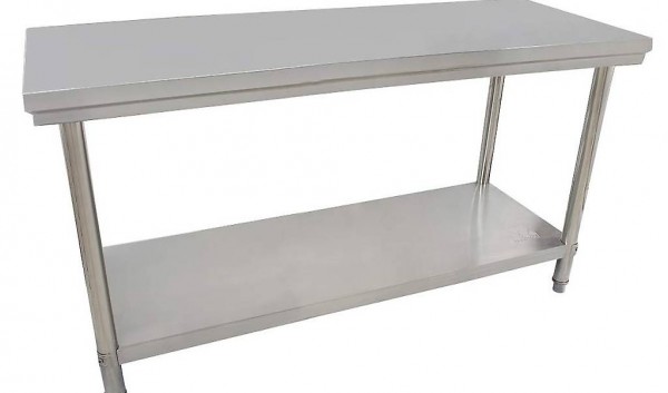  Gastronomie Edelstahl Arbeitstisch 180 x 60 cm