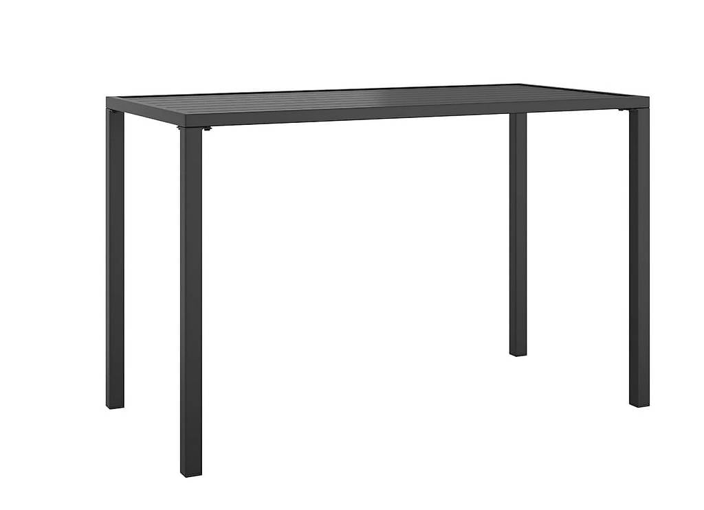 Garten-Esstisch Anthrazit 110x54x70 cm Stahl