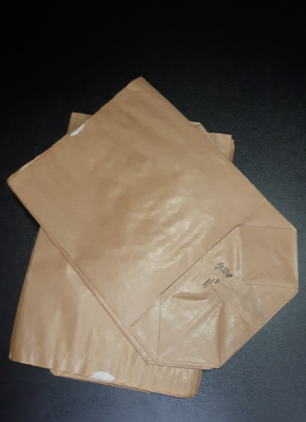 Kraftpapier Kreuzboden-Beutel Total 67 Stück