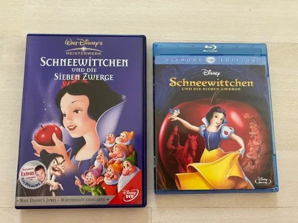 Blu-ray DVD Schneewittchen Deutsche Synchro 1938,66, Selten