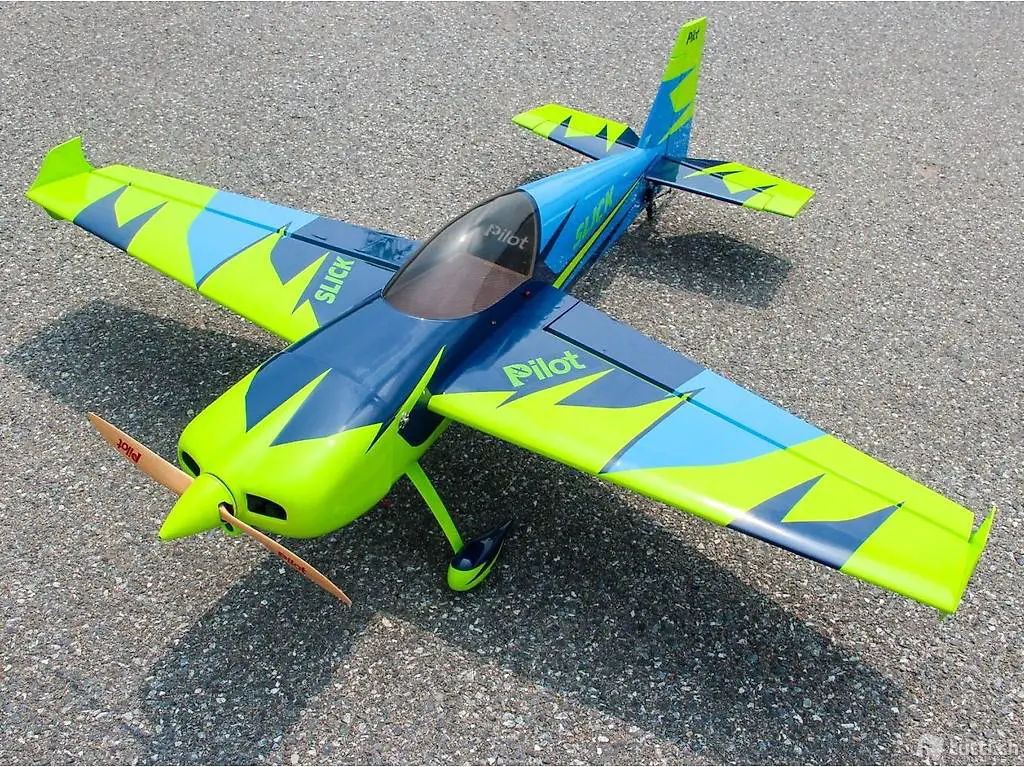  Slick-74 grün-blau mit 1880mm Spannweite in Carbon-ARF