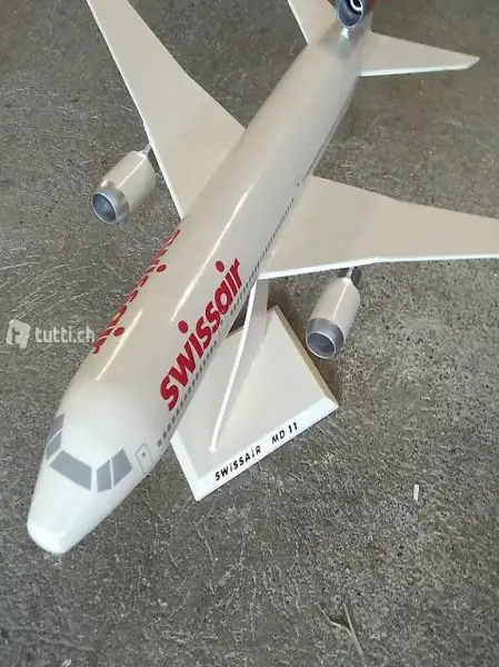 Flugzeug Modell Swissair MD 11