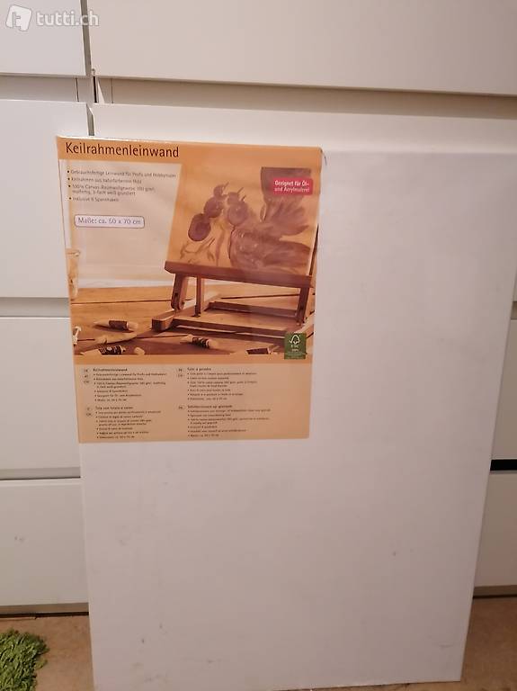Keilrahmen 50 x 70 cm Leer Leinwand