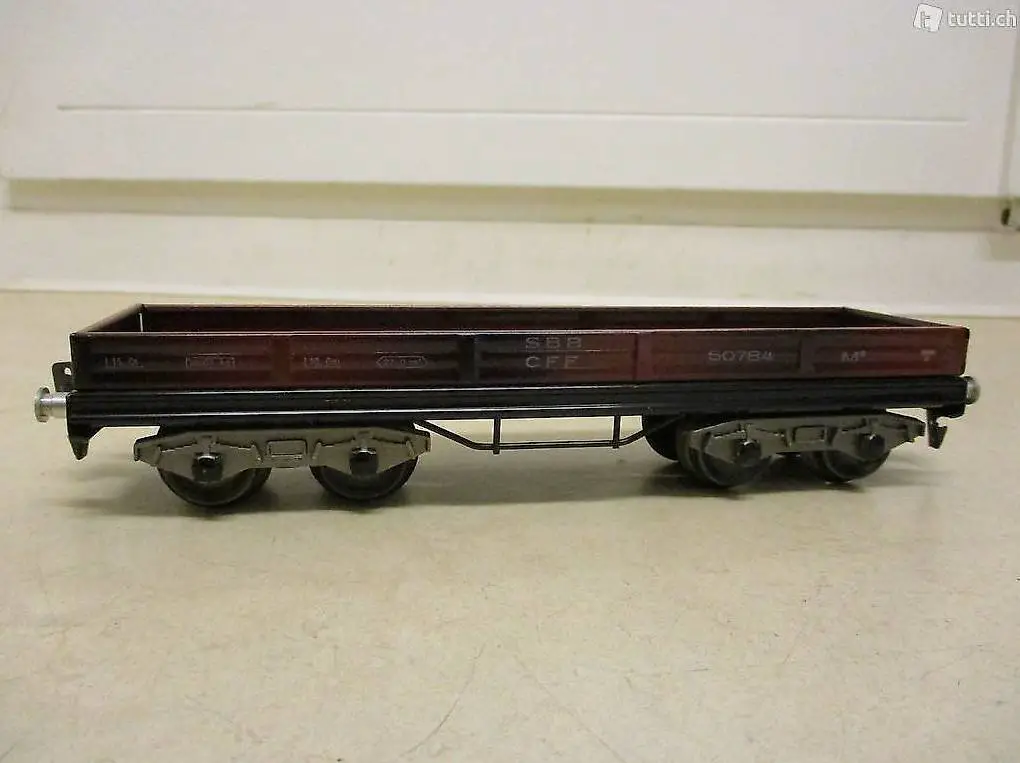 HAG Spur 0 Niederbordwagen braun 50784 - Swiss madeModell