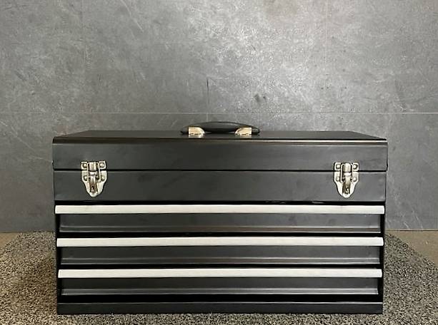 Werkzeugkiste mit drei Schubladen ausziehbar, 104-teilig