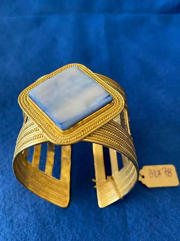 Goldschmuck vergoldeter Armreif 14 K Handmade