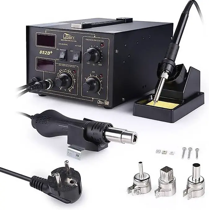 Heissluft Lötstation 2 In 1 mit Temperaturregelung