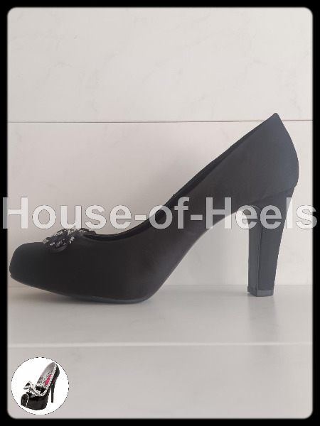 HoH Escarpins Ariane 42 talon 10cm plateau 1,5cm velours noir