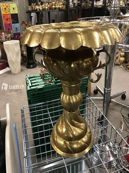 Metalltopf 34 x 32 cm b,( osmanischer Zeltwärmer )