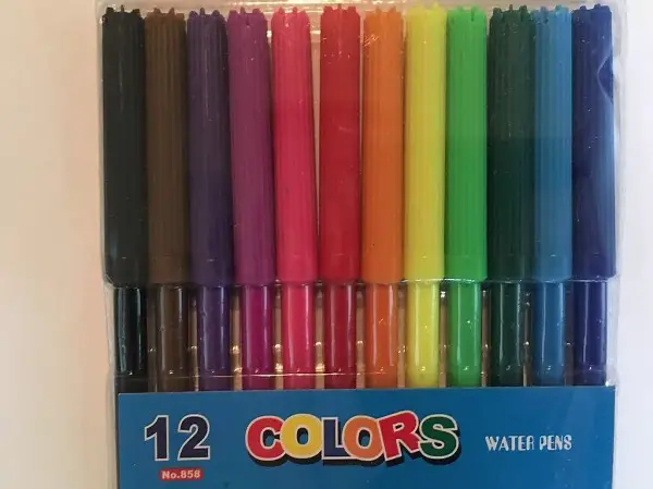 12er Packung Filzstifte bunt günstig