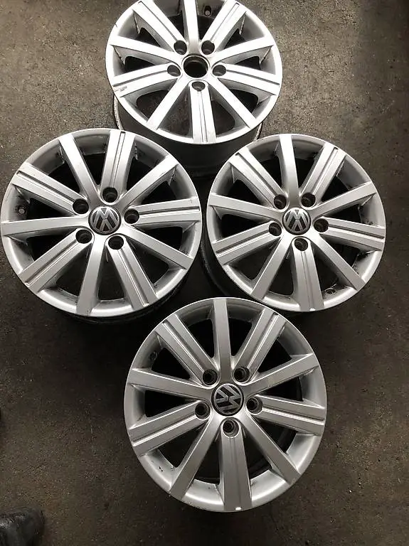4 Stück Aluminium Felgen VW Golf 5-6-7 5X112