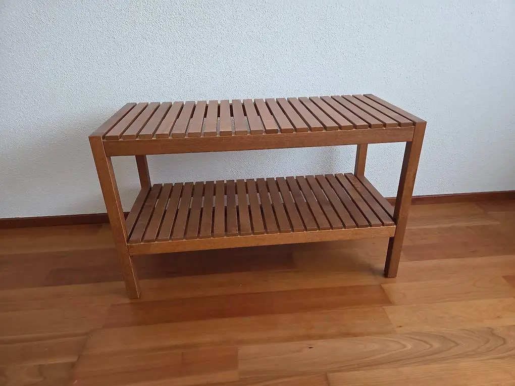 IKEA Molger Bank / kleines Regal / Aufbewahrung / braun