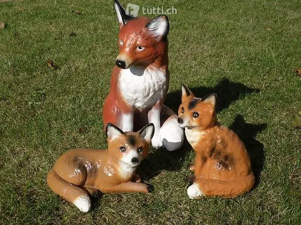  Schöne Fuchs Familie Gartendekoidee oder als Geschenkidee