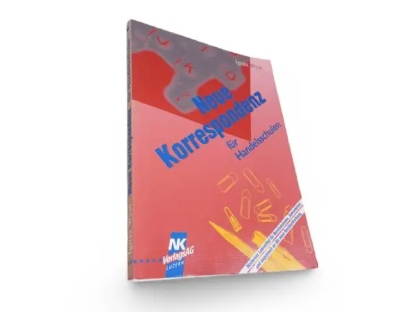 Neue Korrespondenz für Handelschulen Ignaz Wyss Lehrmittel Buch