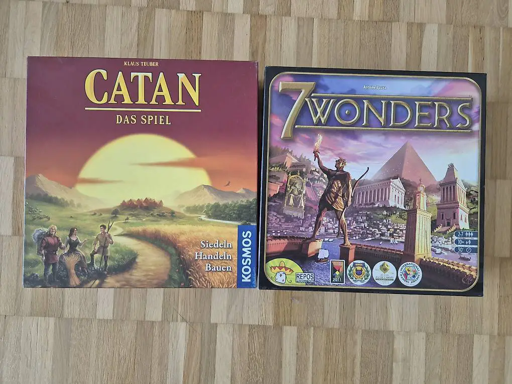 Gesellschaftspiele Die Siedler von Catan und 7 wonders