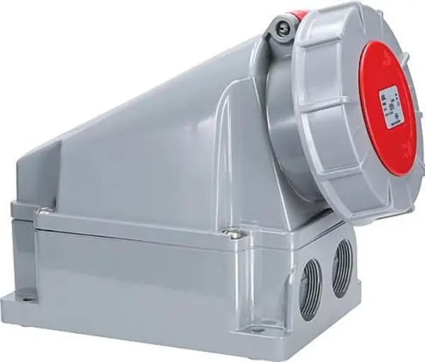 Neue 63 Ampere CEE Wandsteckdose, IP 67, 5 - polig