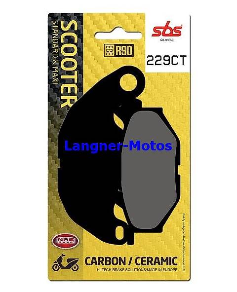 bremsbelag sbs 229 ct yamaha yp xmax 125-300 2017-2023