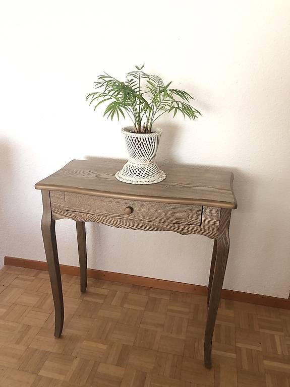 Vintage Antik Retro Holz Tisch Schränkchen