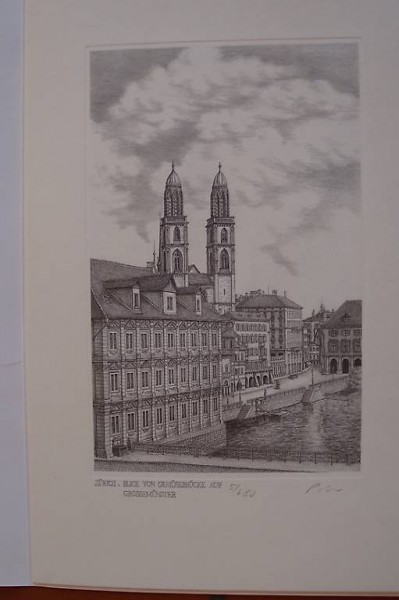 Alt Zürich - signierte und numerierte Kunstdrucke