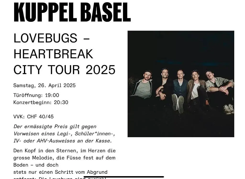 Tickets Lovebugs Kuppel 