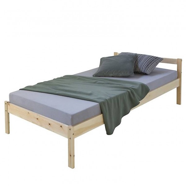  Jugendbett 90 x 200 cm natur Holzbett