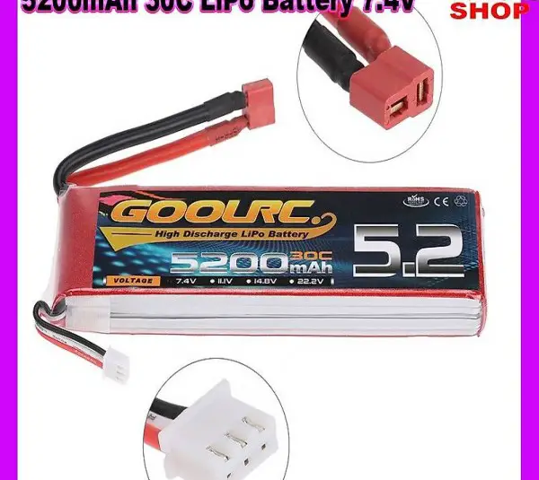  5200mAh 7.4V 2S mit T Stecker