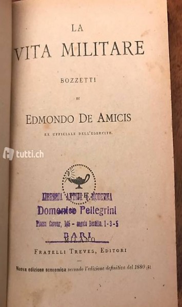 1920 De Amicis la vita militare