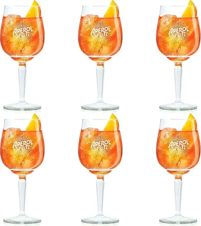 Aperol Spritz Gläser 450 ml - 6 Stück