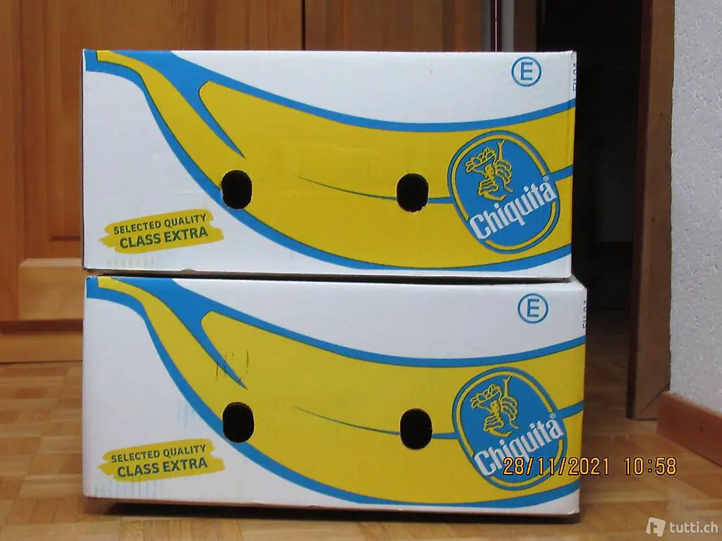 Bananenschachteln, Zügelkisten, Umzugsbehälter