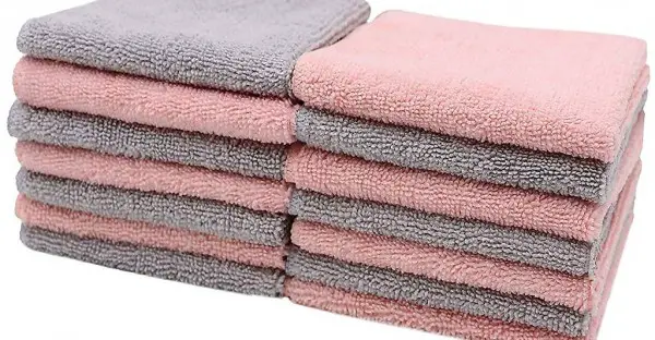  14er Set Abschminktücher aus Microfaser, 25x25 cm