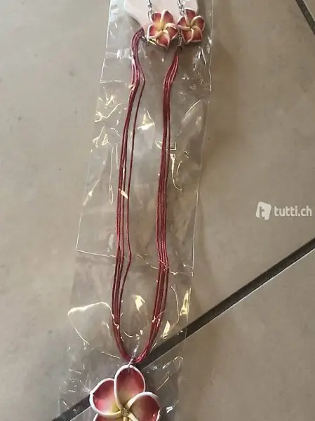 Collana cubana con orecchini