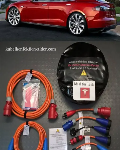  Verlängerungskabel + Adapterset 7-Teilig Ideal für Tesla S+X