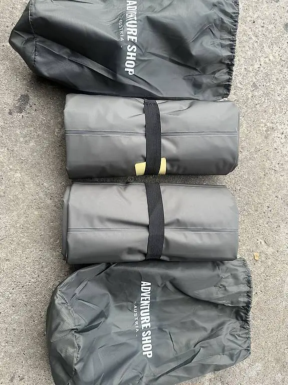 Luftmatratze mit integrierter Fusspumpe