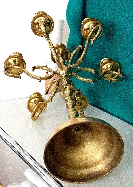 Kerzenständer Messing schwere Qualität