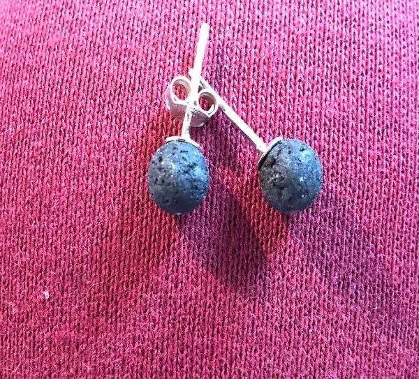 Lavastein Ohrstecker