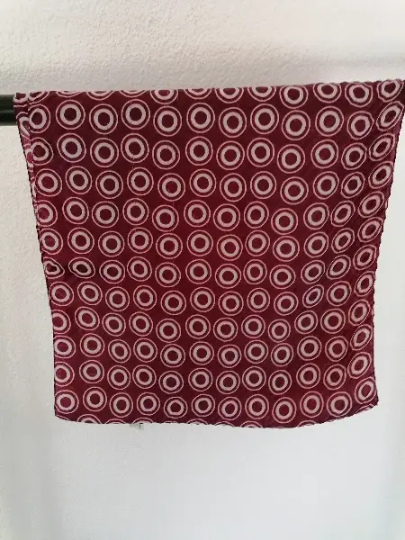 Foulard Kreise rot-weis