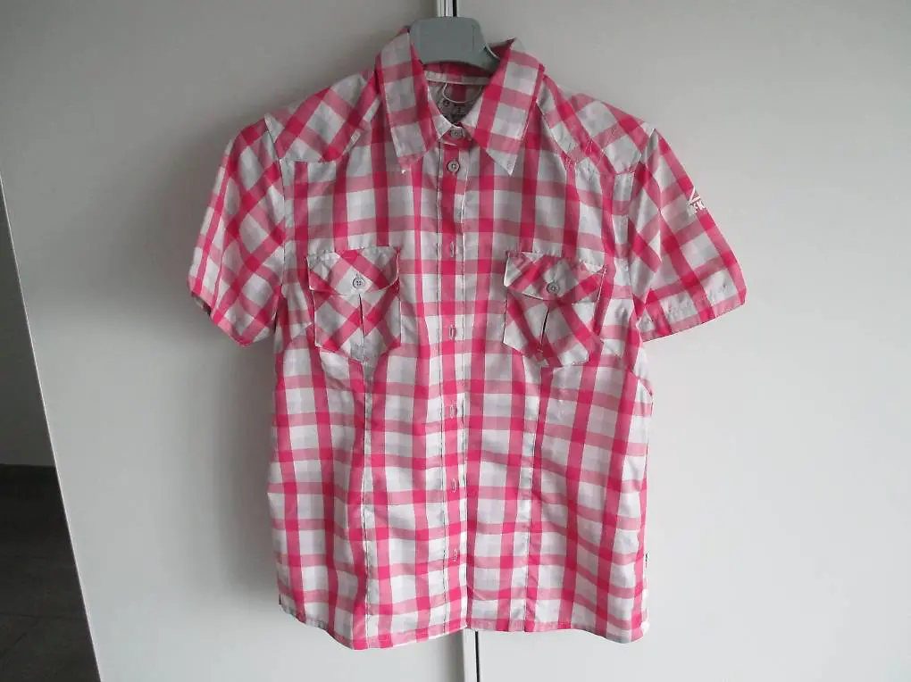 Bluse/Wanderbluse von McKinley, Gr. 38-fuchsia-silber-weiss