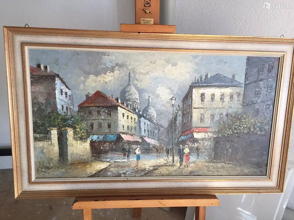 Ölbild von Paris Rue de Montmartre