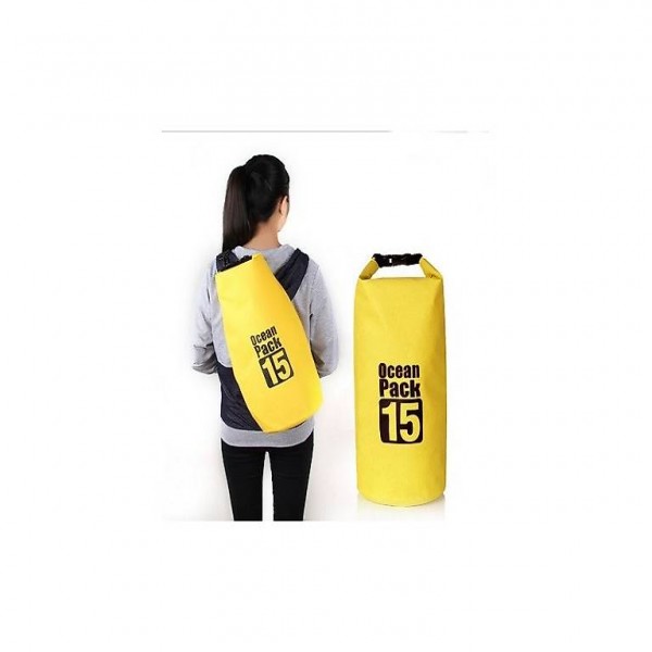  Seesack Strandtasche wasserdicht Outdoor 10L Gelb