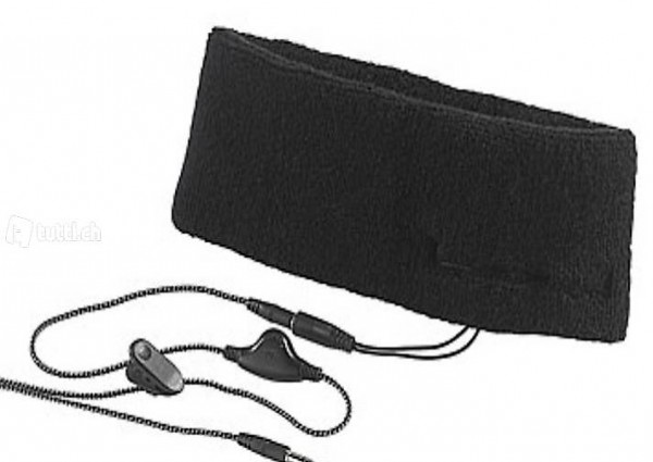  2in1-Stirnband mit Ohrhörern, 3,5-mm-Klinkenanschluss