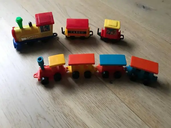 1980 Spielzeug. Eisenbahn