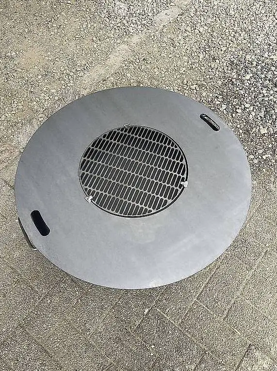 Massiver Grillring 85cm mit massiver Feuerschale 80 cm, neu