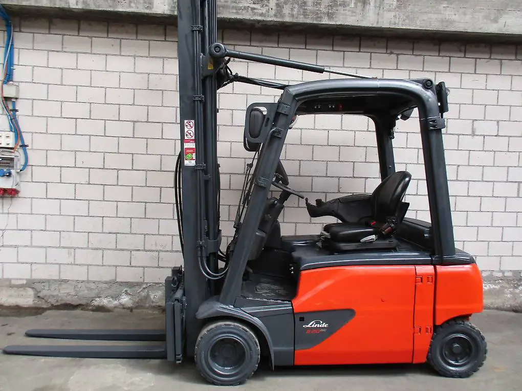 stapler linde e20 pl-02 elektro gabelstapler 6.60m hubhöhe