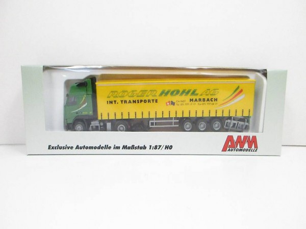 AWM H0 55071 Volvo FH Sattelzug ROGER HOHL Marbach