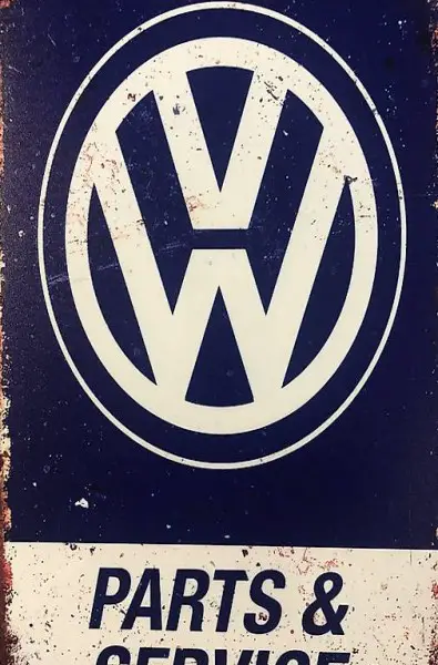 VW Blechschild Metallschild Volkswagen Golf R Bus GTI Passat