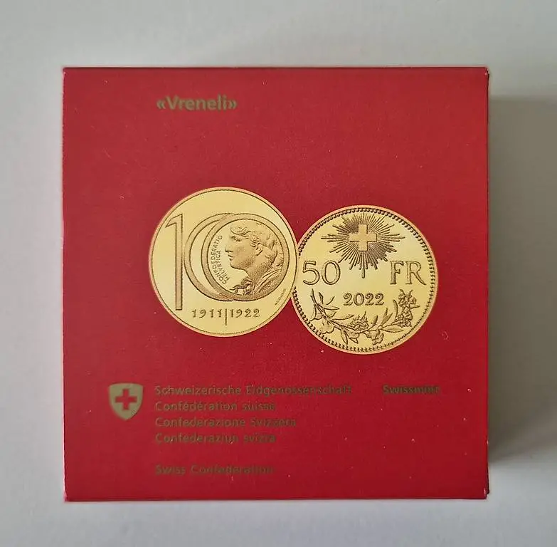 Swissmint Goldmünze 50 Franken Vreneli