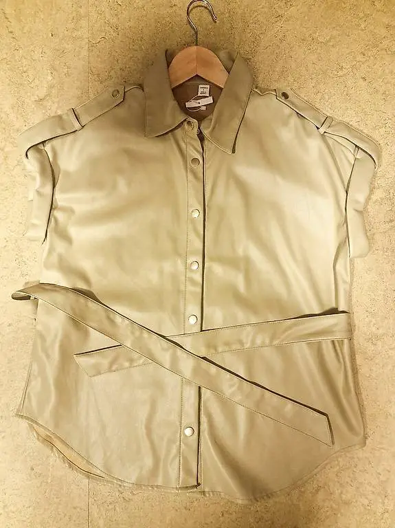 Kunstleder-Minikleid