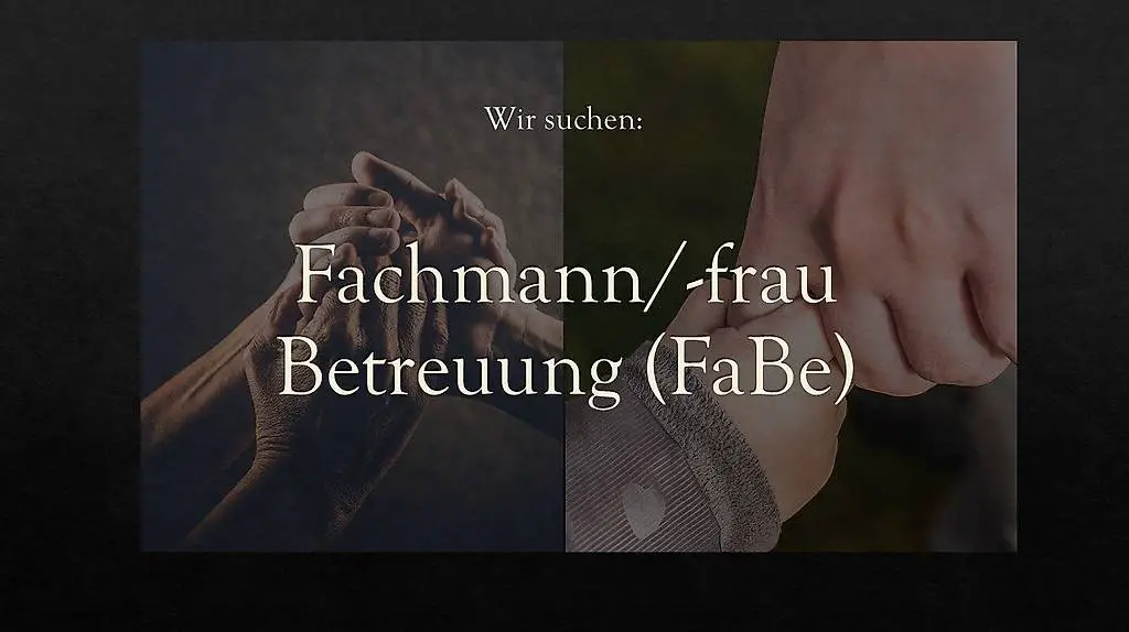 Fachmann/-frau Betreuung (FaBe)