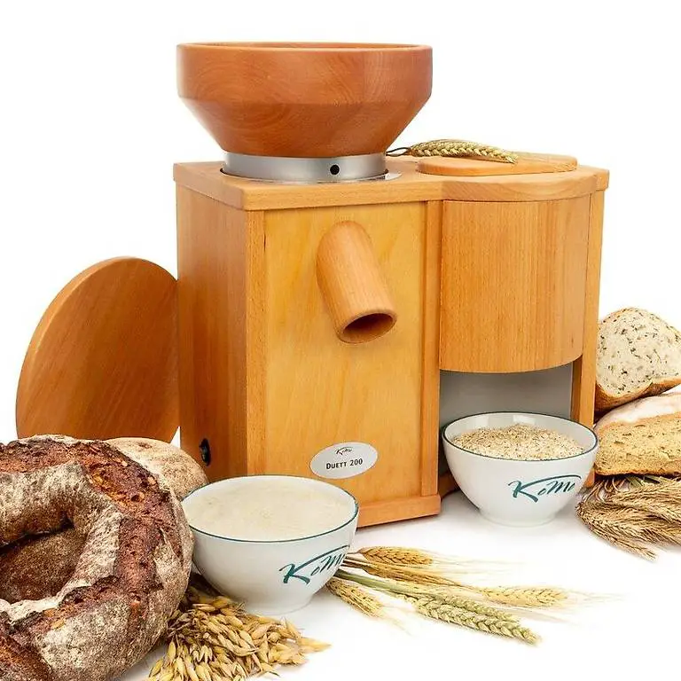 Getreidemühlen Aktion Duett 100 mit einer Koch-Pinzette grat