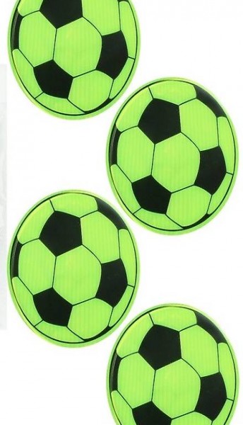 Fussball Leucht Sticker 4er Set